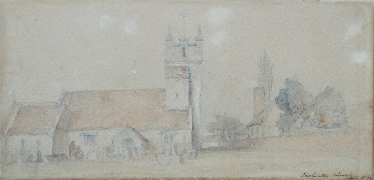 Watercolour - Freshwater Church